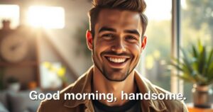 Flirty Good Morning Handsome Quotes to Make Him Blush