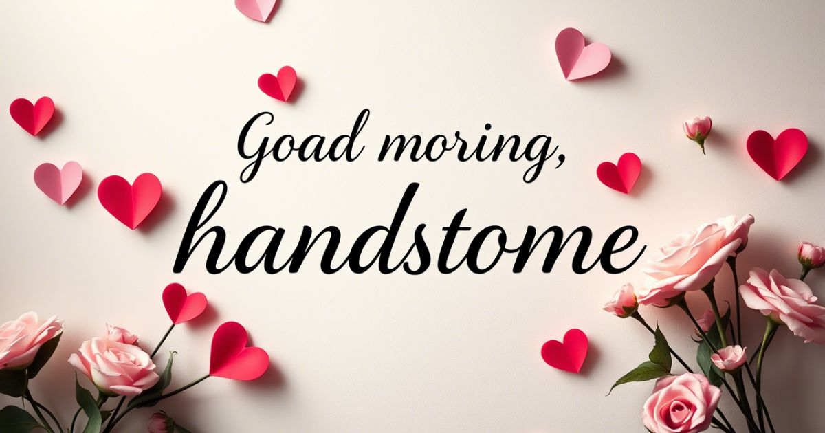 flirty-good-morning-handsome-quotes Flirty Good Morning Handsome Quotes