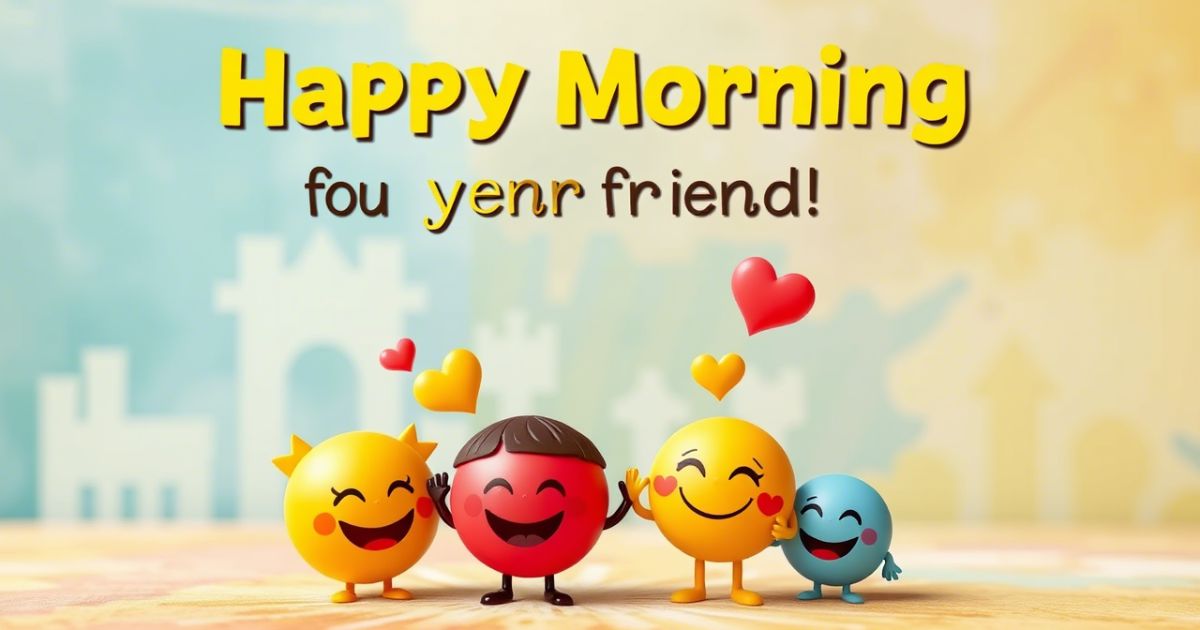 good-morning-messages-for-friends-with-emojis Good Morning Messages For Friends (With emojis)