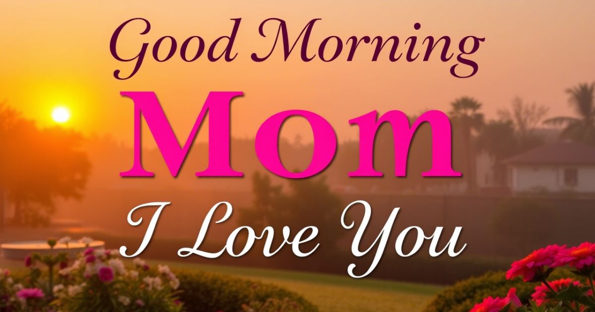  Good Morning Mom, I Love You Messages