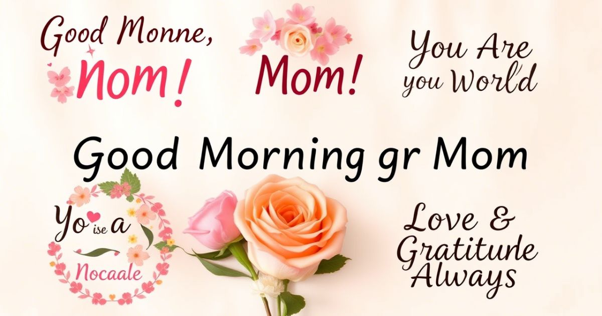 More Good Morning Mom Messages
