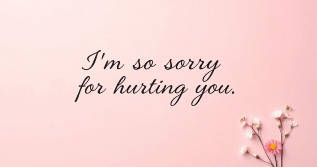 Apology Message for Her