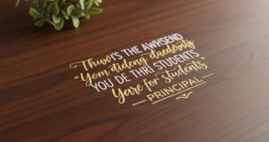 beautiful lines for principal