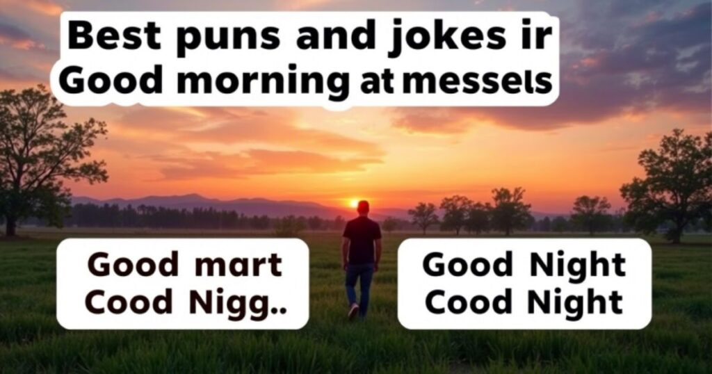 Best Puns and Jokes in Good Morning and Good Night Messages
