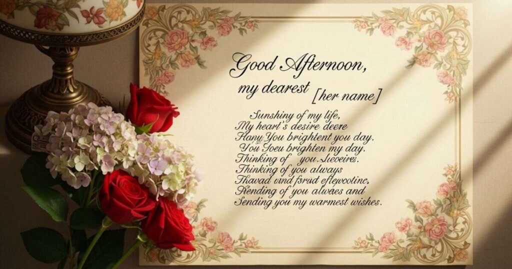 Good Afternoon Romantic Messages To Make Her Heart Melt