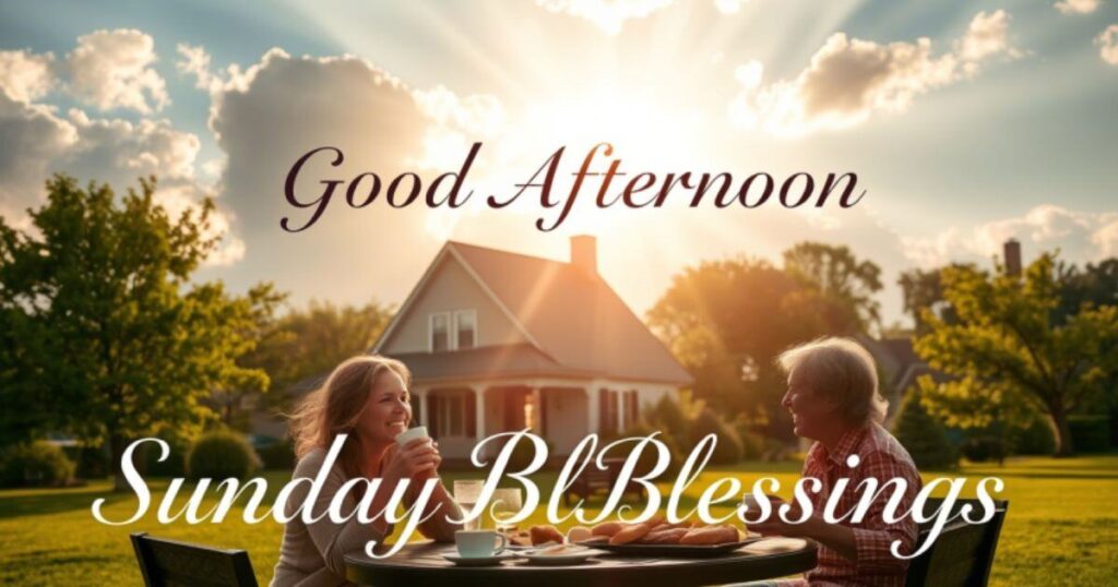 Good Afternoon Sunday Blessings