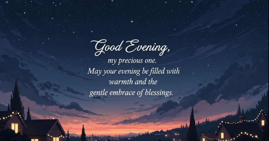 Good Evening Blessing Messages for Her