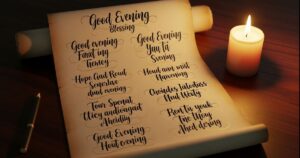 80+ Good evening blessing messages, Quotes