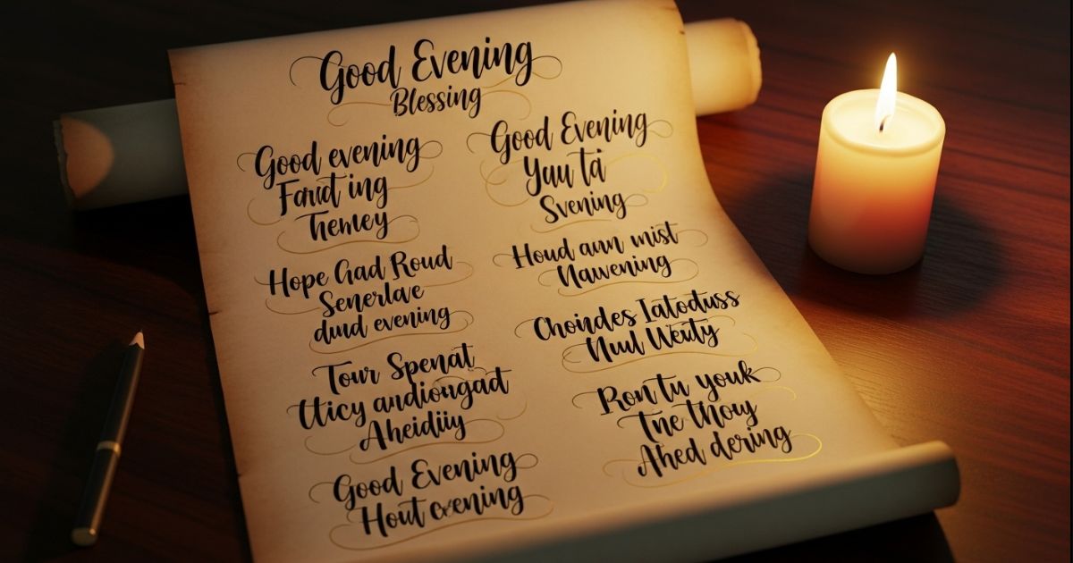 80+ Good evening blessing messages, Quotes