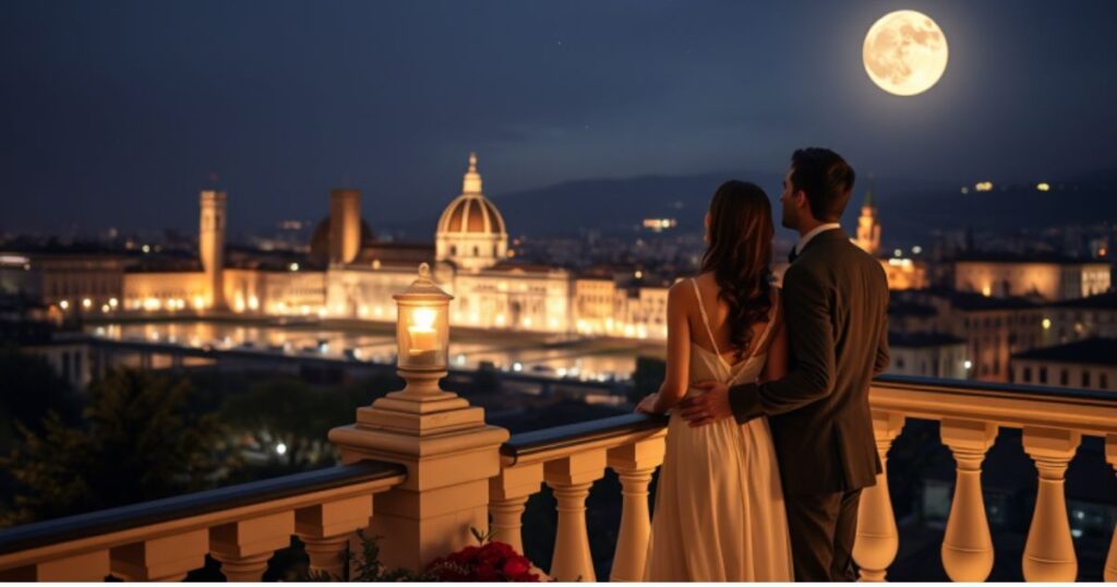 Good Night Messages to My Soulmate from a Moonlit Florence Balcony