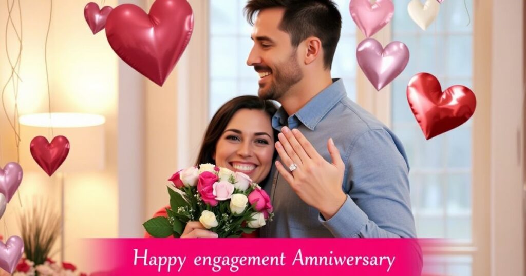 Happy Engagement Anniversary Wishes For Husband