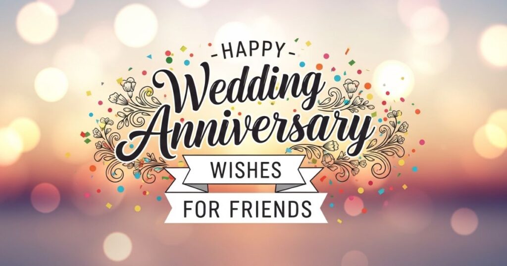 Happy Wedding Anniversary Wishes For Friends