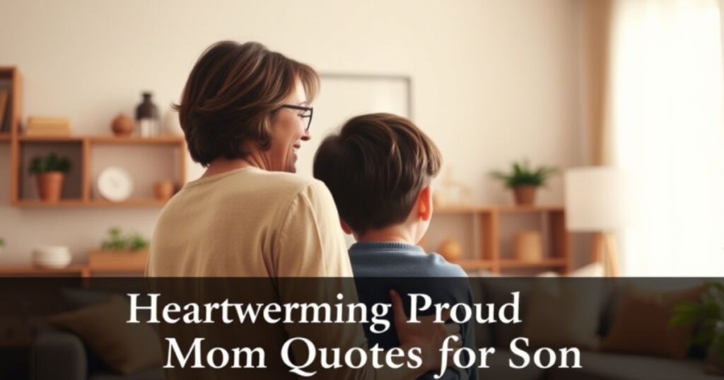 Heartwarming Proud Mom Quotes for Son