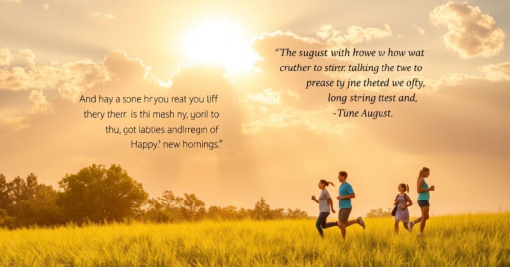 Inspiring Good Morning August Quotes to Brighten Your Day