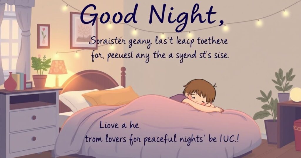 Loving Good Night Message for Sister