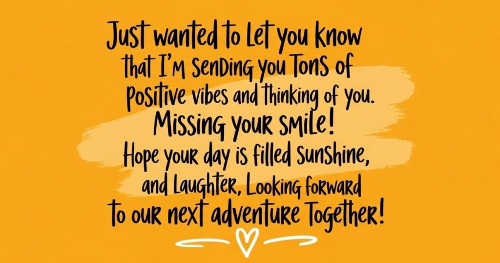 Missing You Message for Him to Make Him Smile