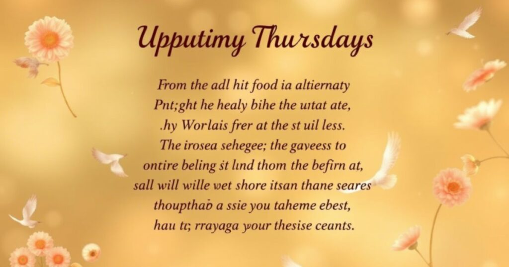 Positive Thursday Blessings and Prayers