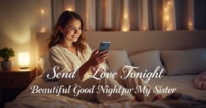 Send Love Tonight: Beautiful Good Night Message for My Sister