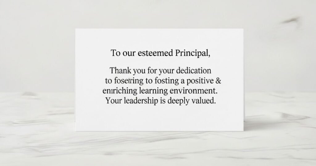 Short Thank You Quotes for Principal