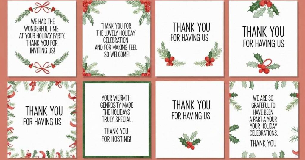 Thank You for Having Us Messages for Holiday Celebrations