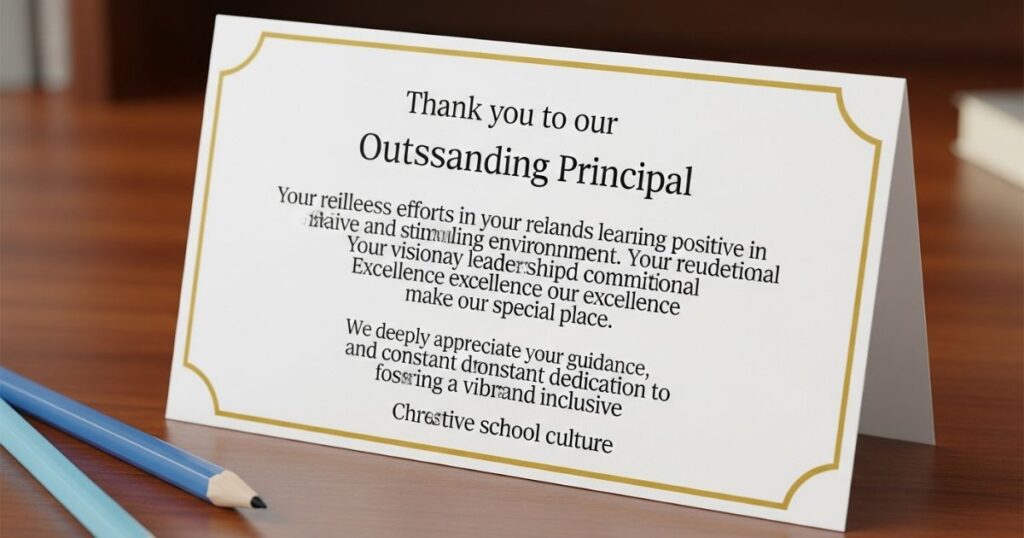 Thank You Quotes for Principal from Parent