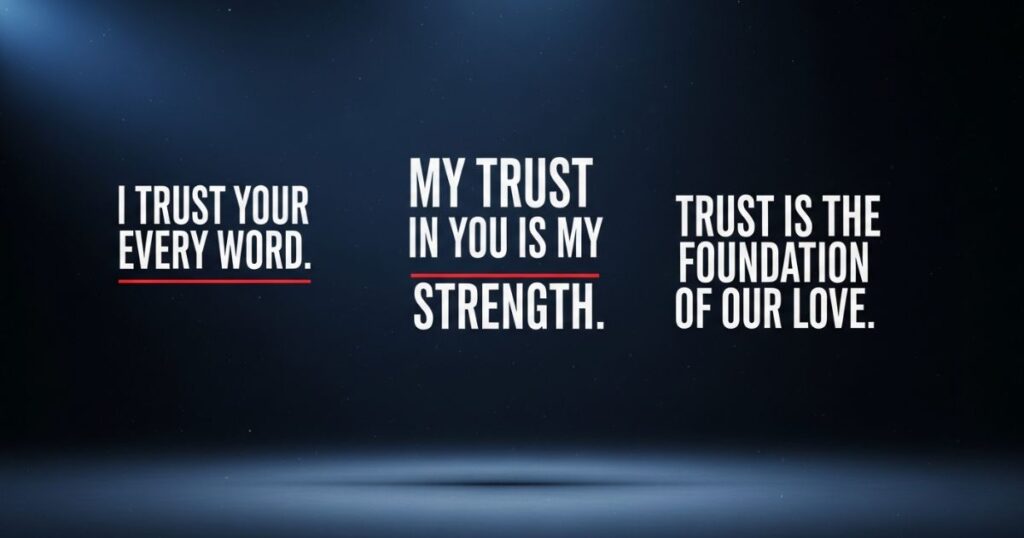 Trust Messages for Him