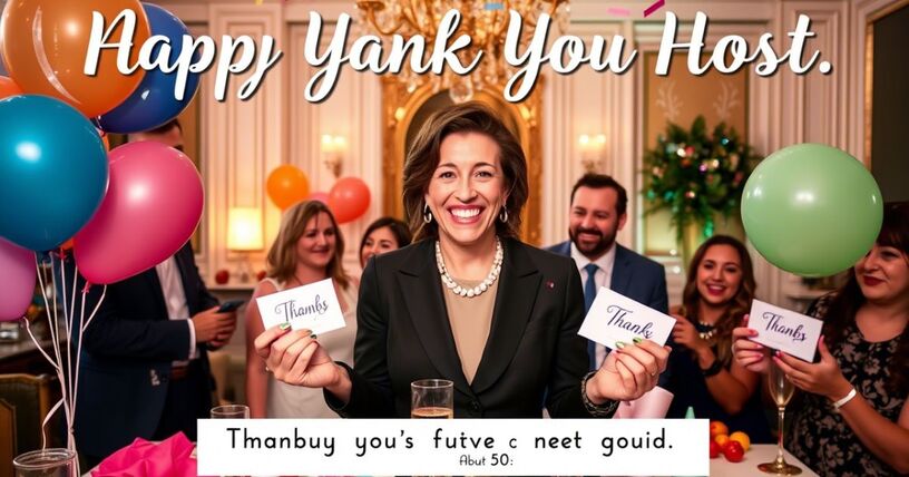 Best Thanks for Party Quotes for host