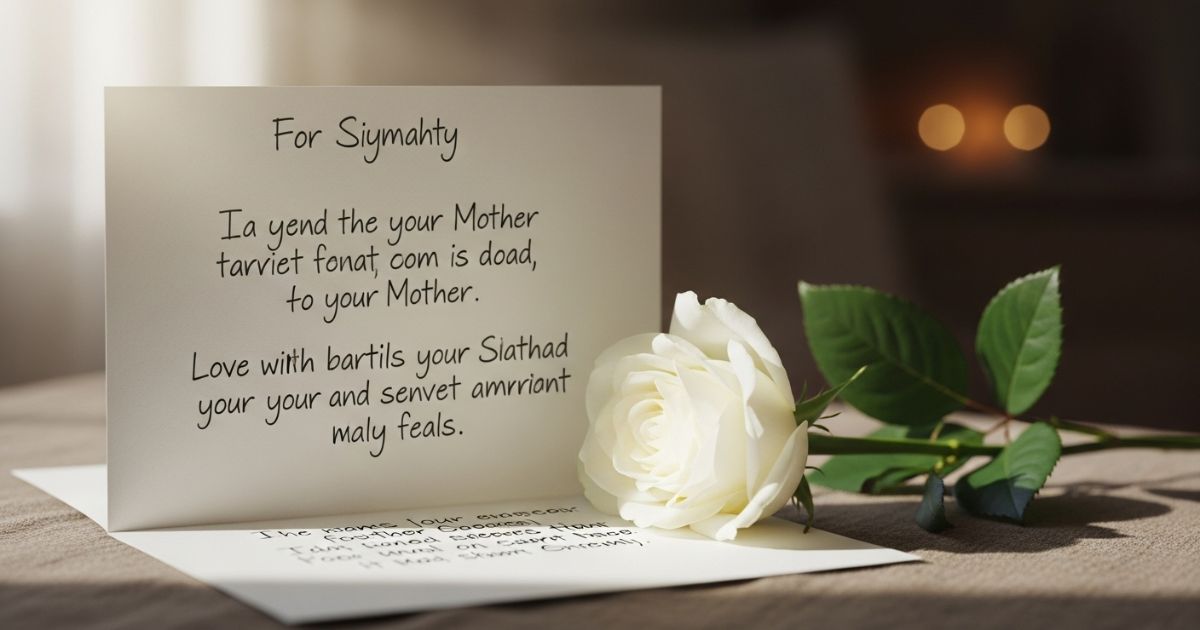 Comforting and Thoughtful Words for Loss of Mother