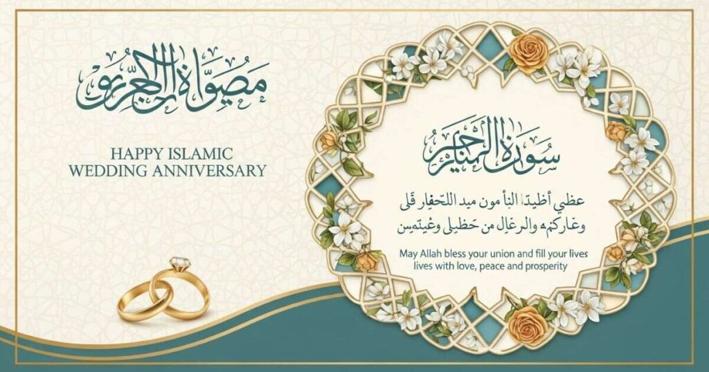 dua Islamic Wedding Anniversary Wishes