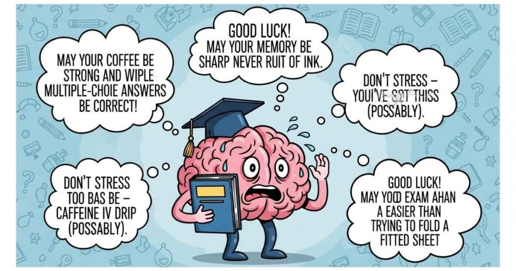 Funny good luck messages for exams