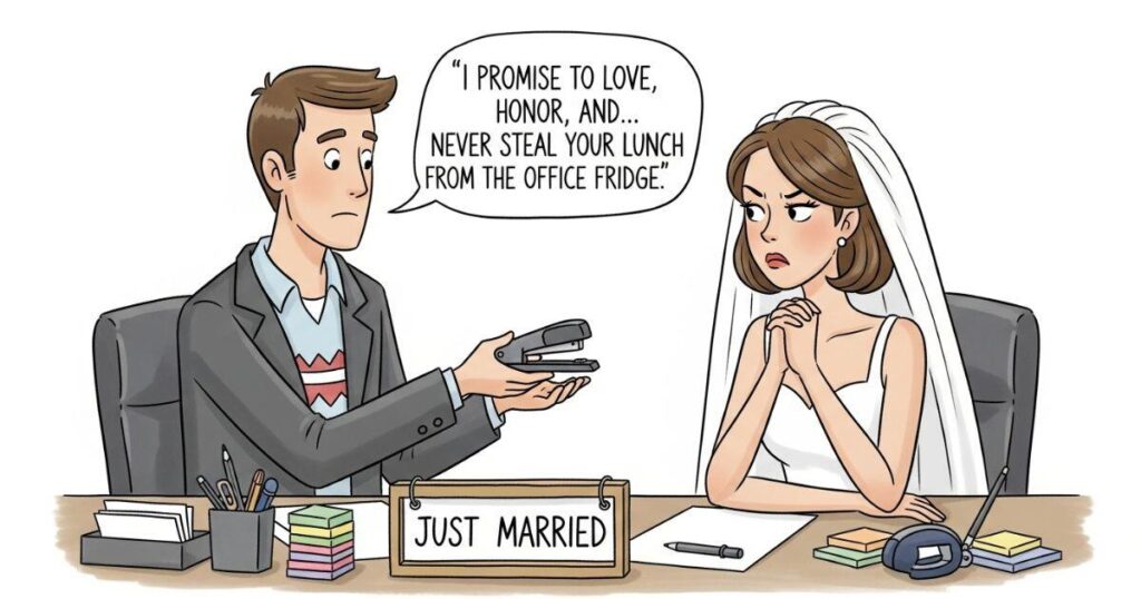 Funny Wedding Messages for Coworker