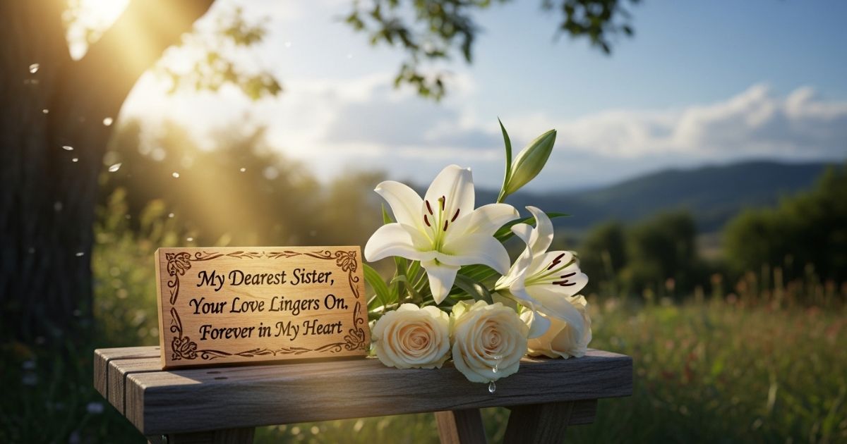 Goodbye Message to a Sister Who Passed Away Emotional & Loving Tributes