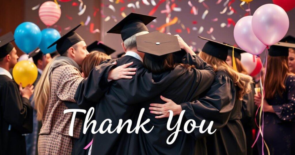 Graduation Thank You Message for Family