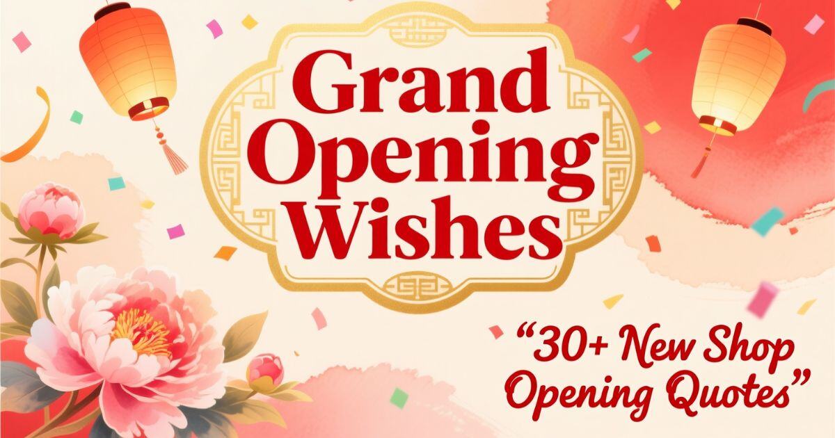 Grand Opening Wishes: 30+ New Shop Opening Quotes
