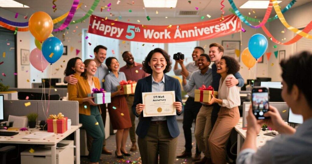 Happy 5th Work Anniversary Messages