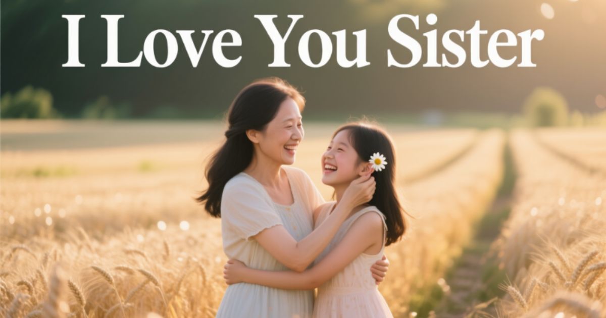 I Love You Sister – Heartfelt Messages and Quotes for Sisters