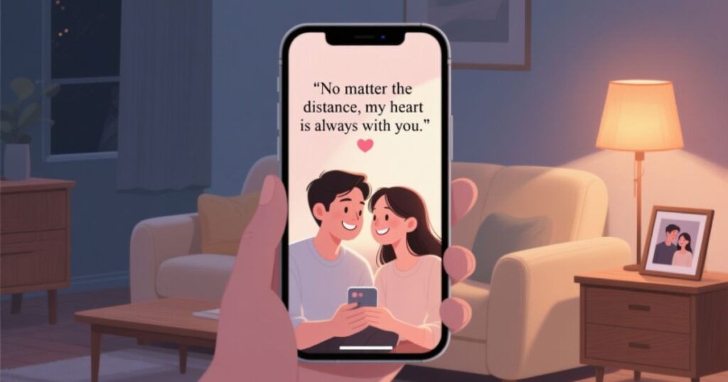  Long Distance Love Messages to Brighten Her Day Abroad