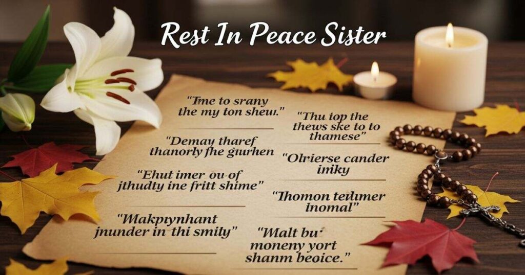 Rest In Peace Sister Death Quotes