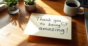 Sweet appreciation message for him