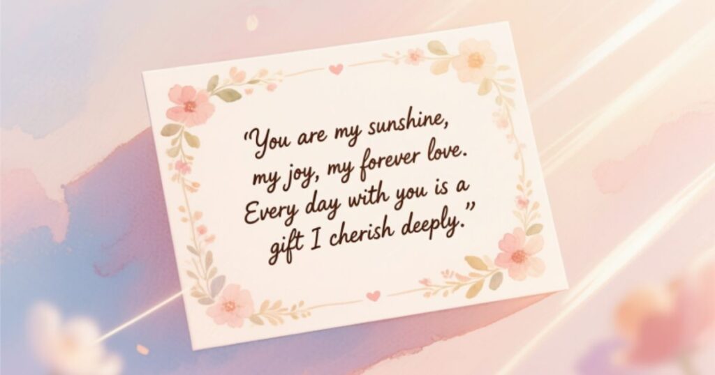  Sweet love message for my wife to make her smile