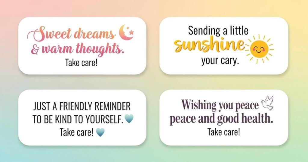 Sweet Take Care Captions for Social Media