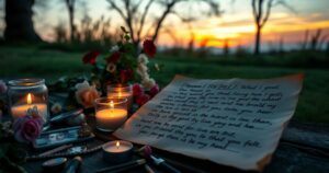 Sweet tribute Message to a Dead Friend