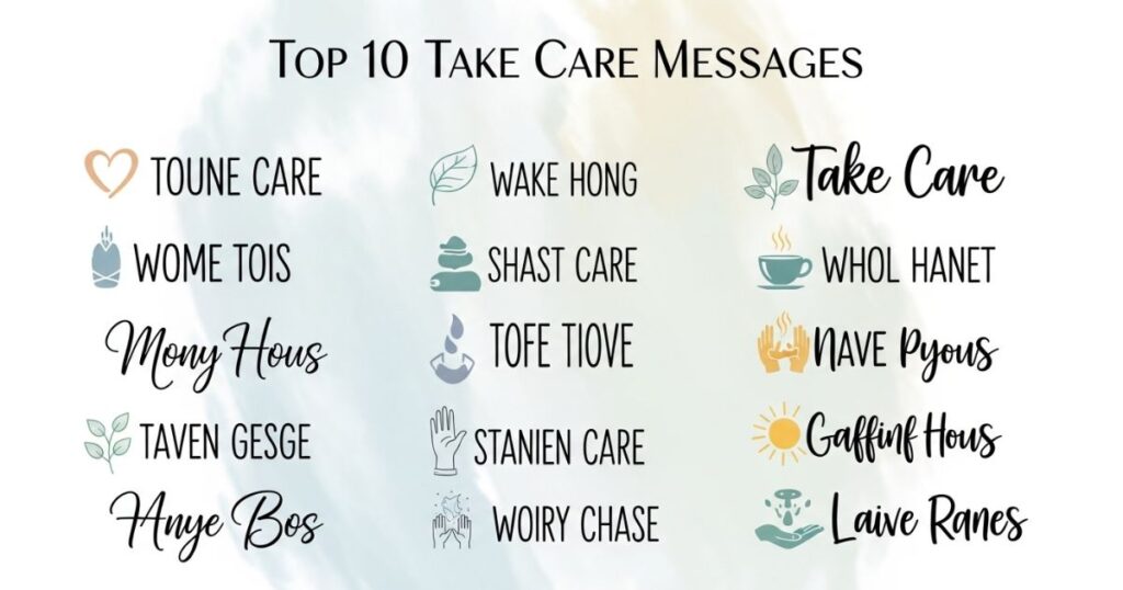 Top 10 Take Care Messages