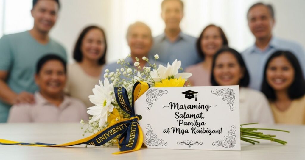 Thank You Message for Family and Friends on My Graduation Tagalog
