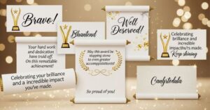 Unique and Heartfelt Congratulations Messages for an Award Recipients